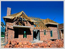 Construcción de casa en ladrillos